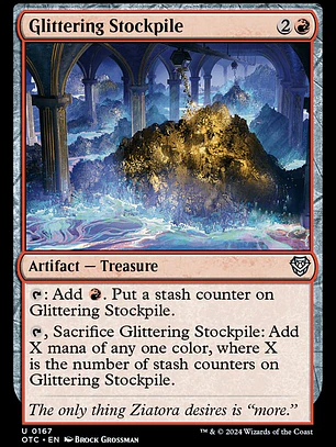 Glittering Stockpile (Outlaws of Thunder Junction Commander)
