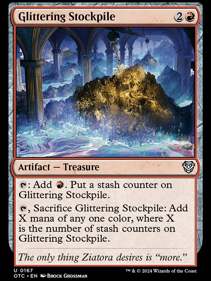 Glittering Stockpile (Outlaws of Thunder Junction Commander) 1