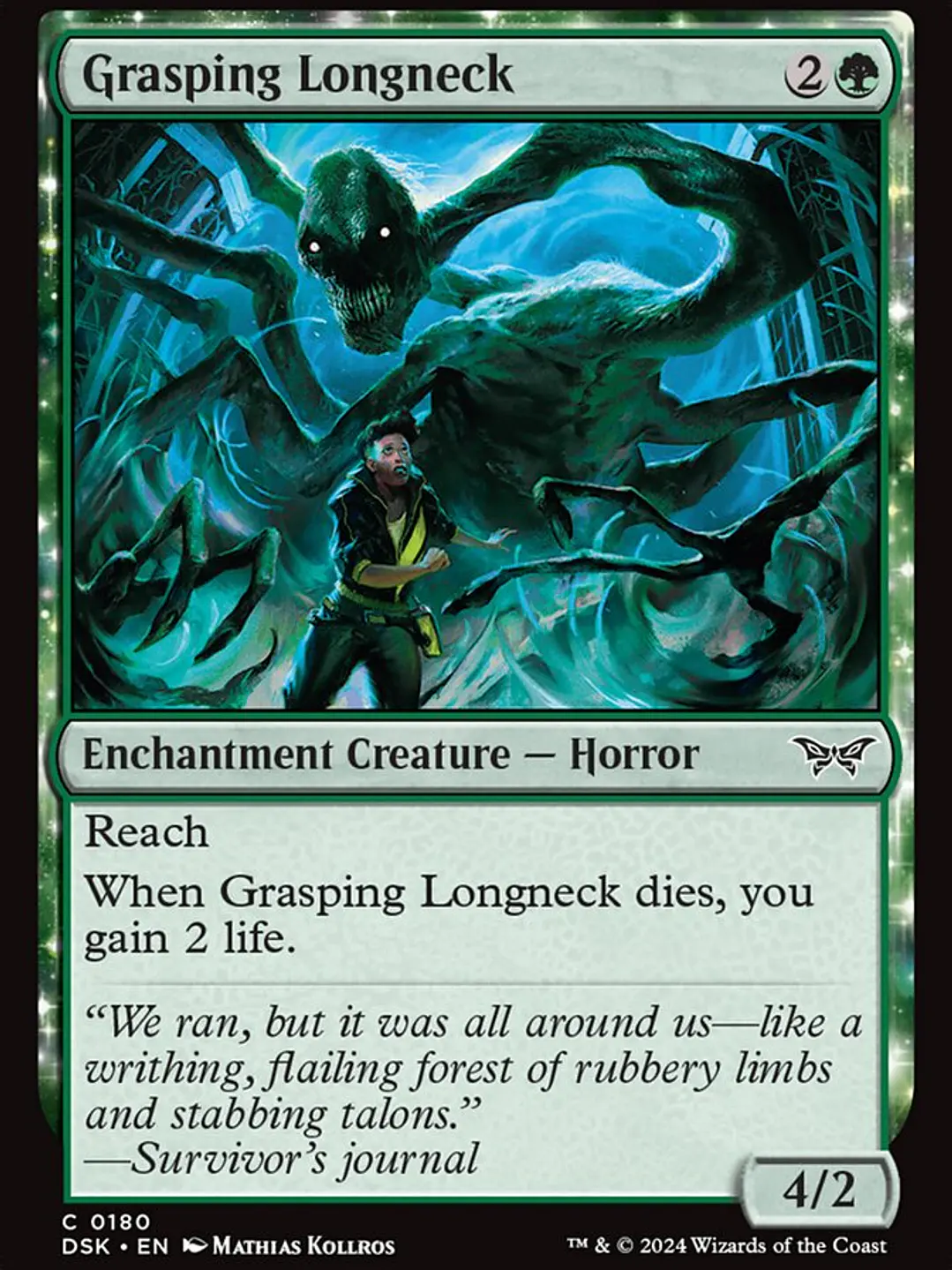 Grasping Longneck (Duskmourn: House of Horror) 1