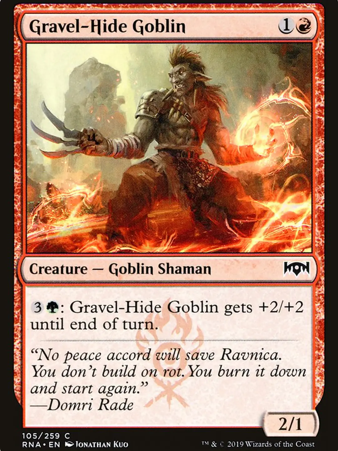 Gravel-Hide Goblin (Ravnica Allegiance) 1