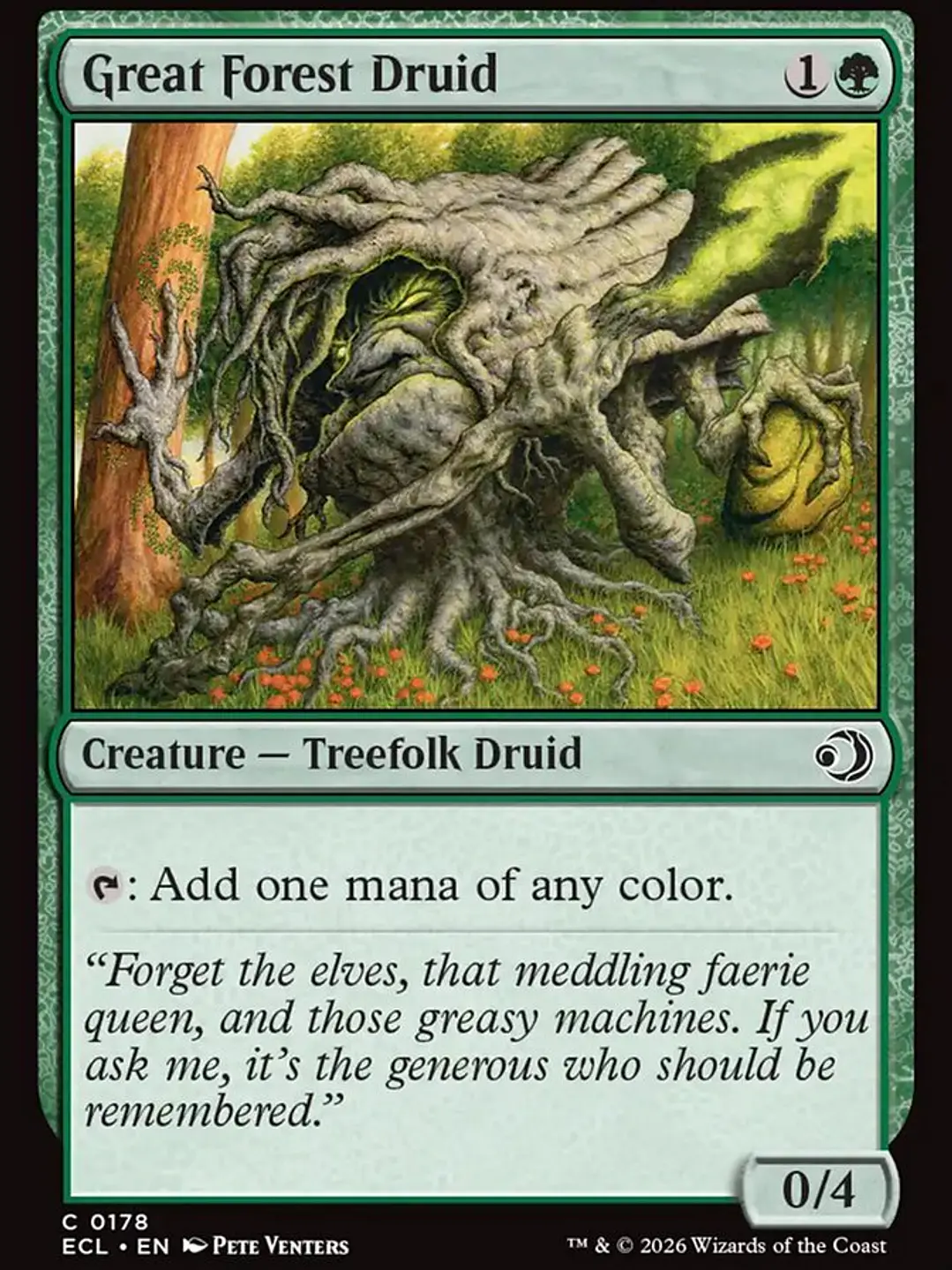 Great Forest Druid (Lorwyn Eclipsed) 1