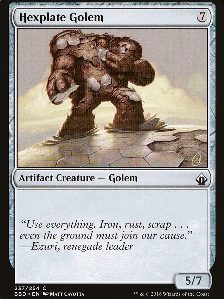 Hexplate Golem (Battlebond) 1