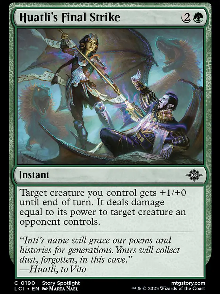 Huatli's Final Strike (The Lost Caverns of Ixalan) 1