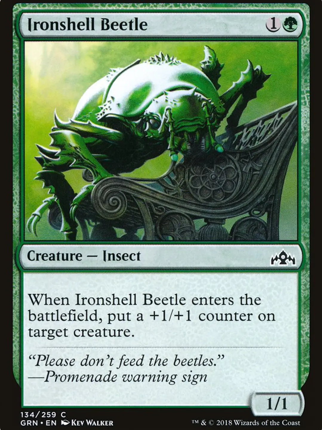 Ironshell Beetle (Guilds of Ravnica) 1