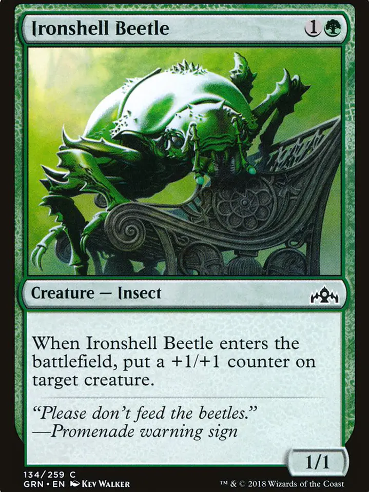 Ironshell Beetle (Guilds of Ravnica) 1