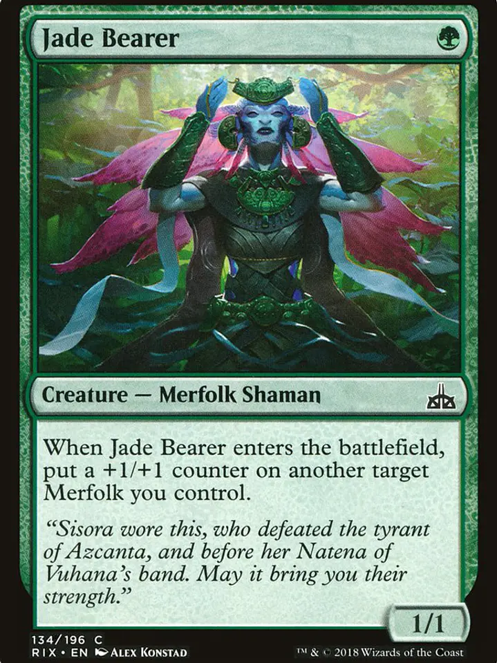 Jade Bearer (Rivals of Ixalan) 1