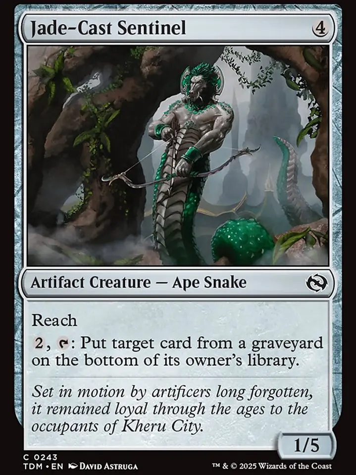 Jade-Cast Sentinel (Tarkir: Dragonstorm) 1