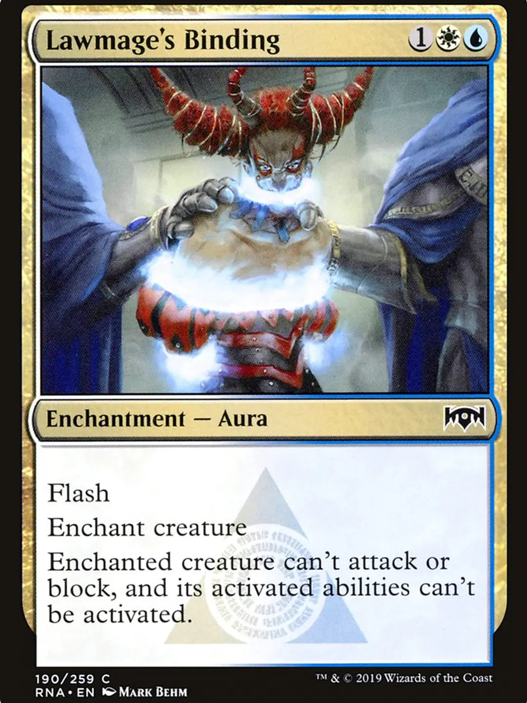 Lawmage's Binding (Ravnica Allegiance) 1