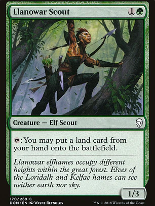 Llanowar Scout (Dominaria)