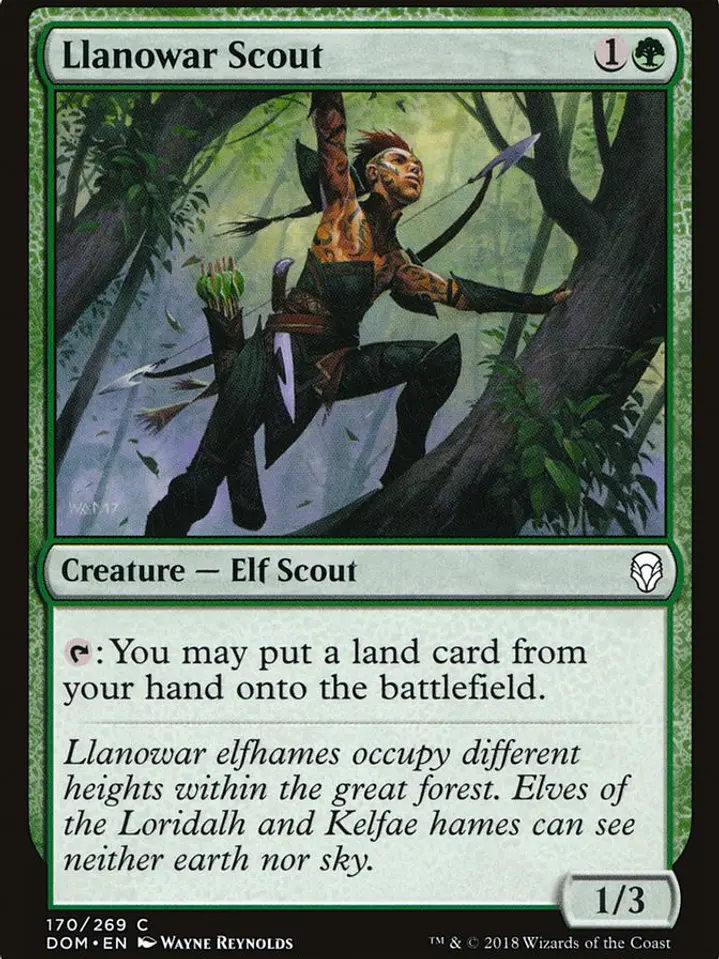 Llanowar Scout (Dominaria) 1
