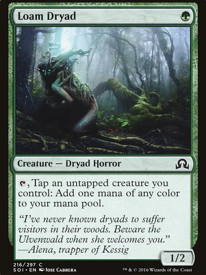 Loam Dryad (Shadows over Innistrad) 1