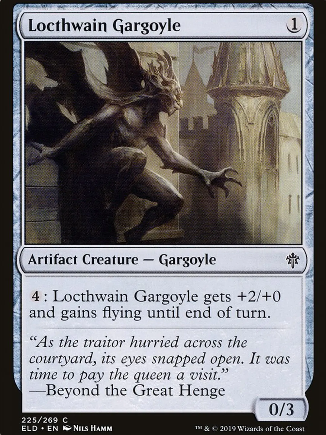 Locthwain Gargoyle (Throne of Eldraine) 1