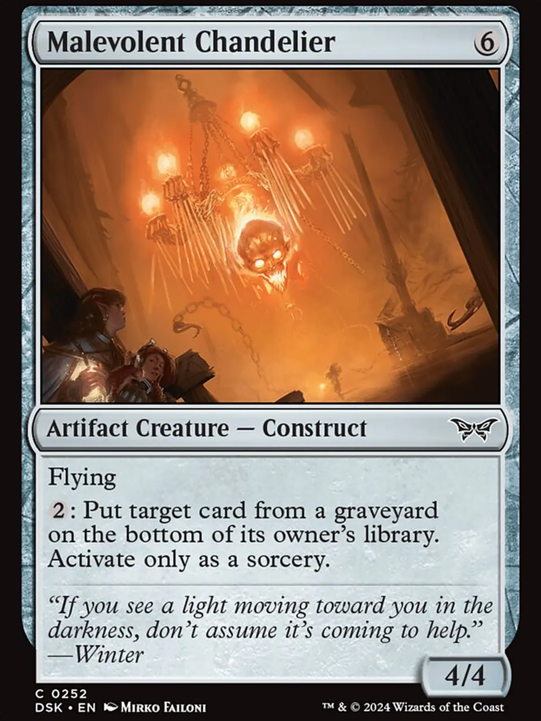 Malevolent Chandelier (Duskmourn: House of Horror) 1