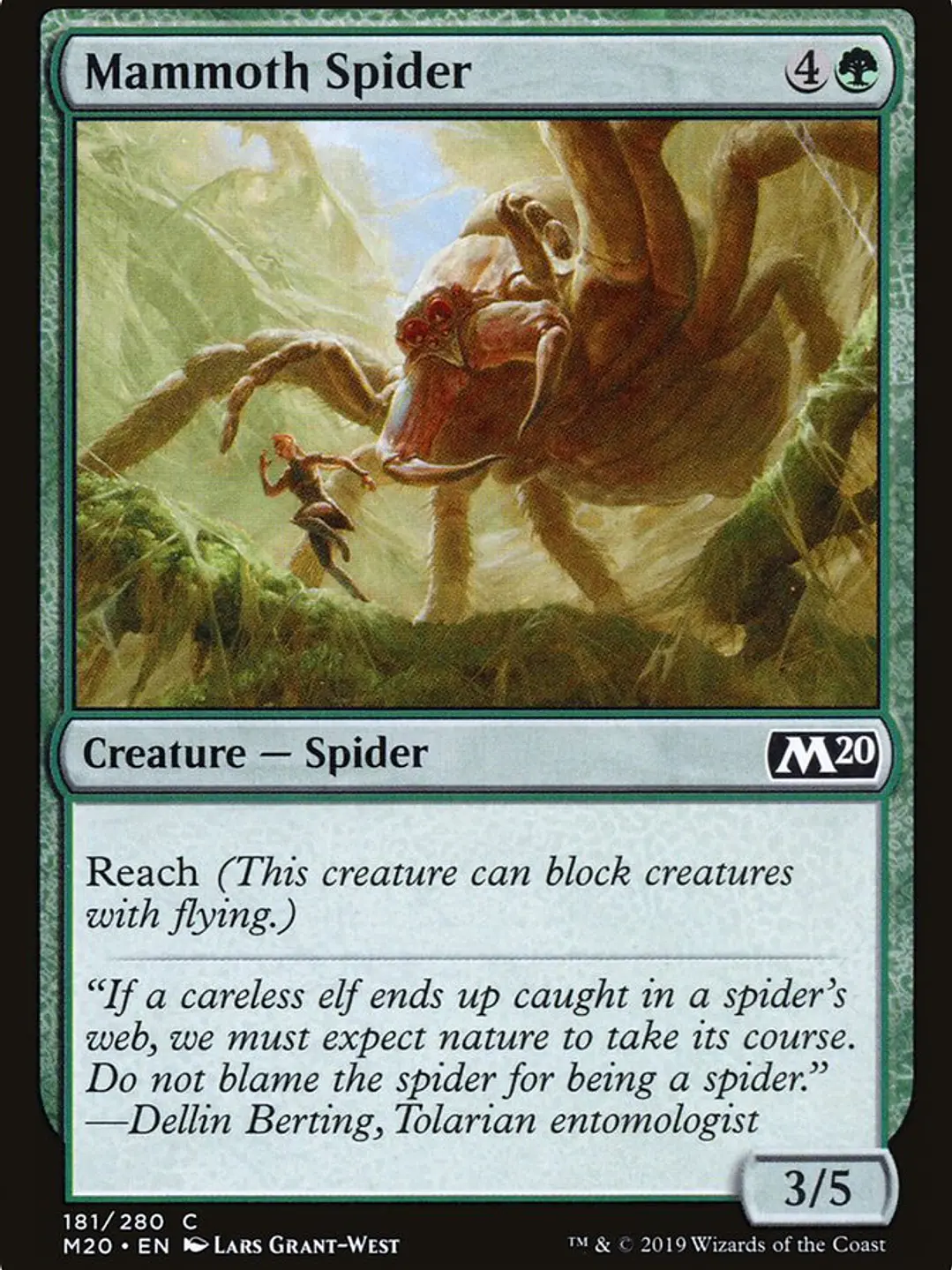 Mammoth Spider (Core Set 2020) 1