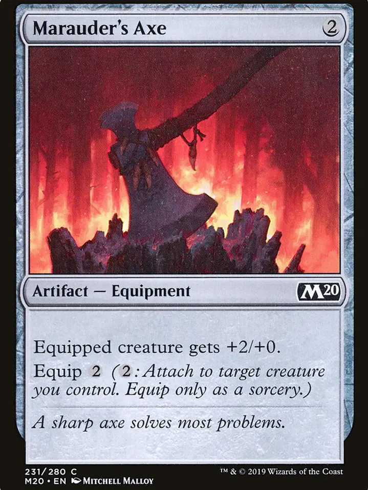 Marauder's Axe (Core Set 2020) 1