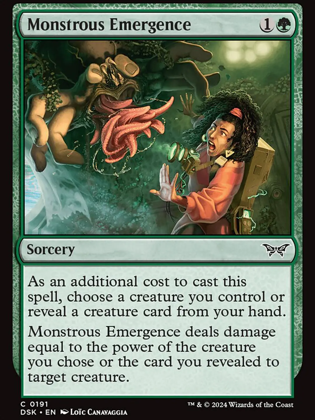 Monstrous Emergence (Duskmourn: House of Horror) 1