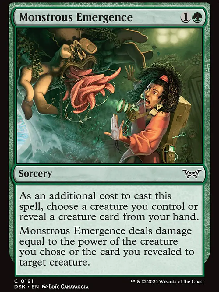 Monstrous Emergence (Duskmourn: House of Horror) 1