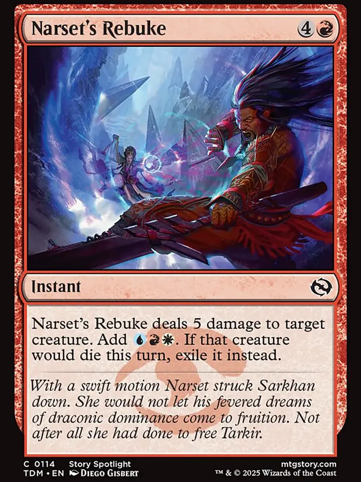 Narset's Rebuke (Tarkir: Dragonstorm) 1