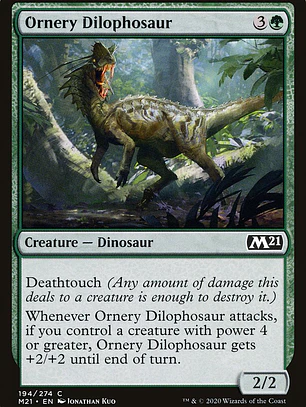 Ornery Dilophosaur (Core Set 2021)