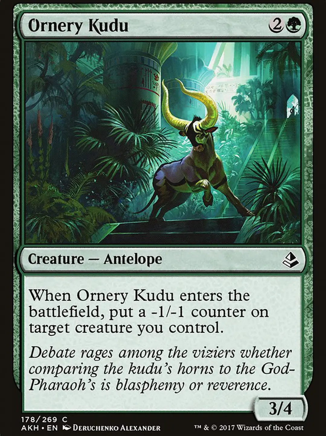 Ornery Kudu (Amonkhet) 1