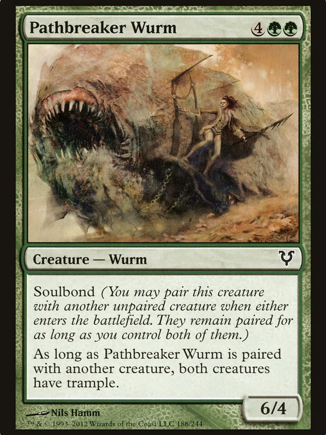 Pathbreaker Wurm (Avacyn Restored) 1