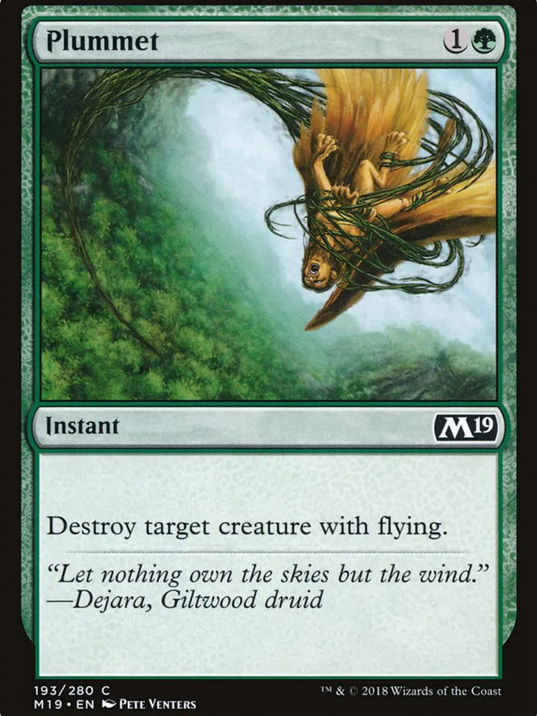 Plummet (Core Set 2019) 1