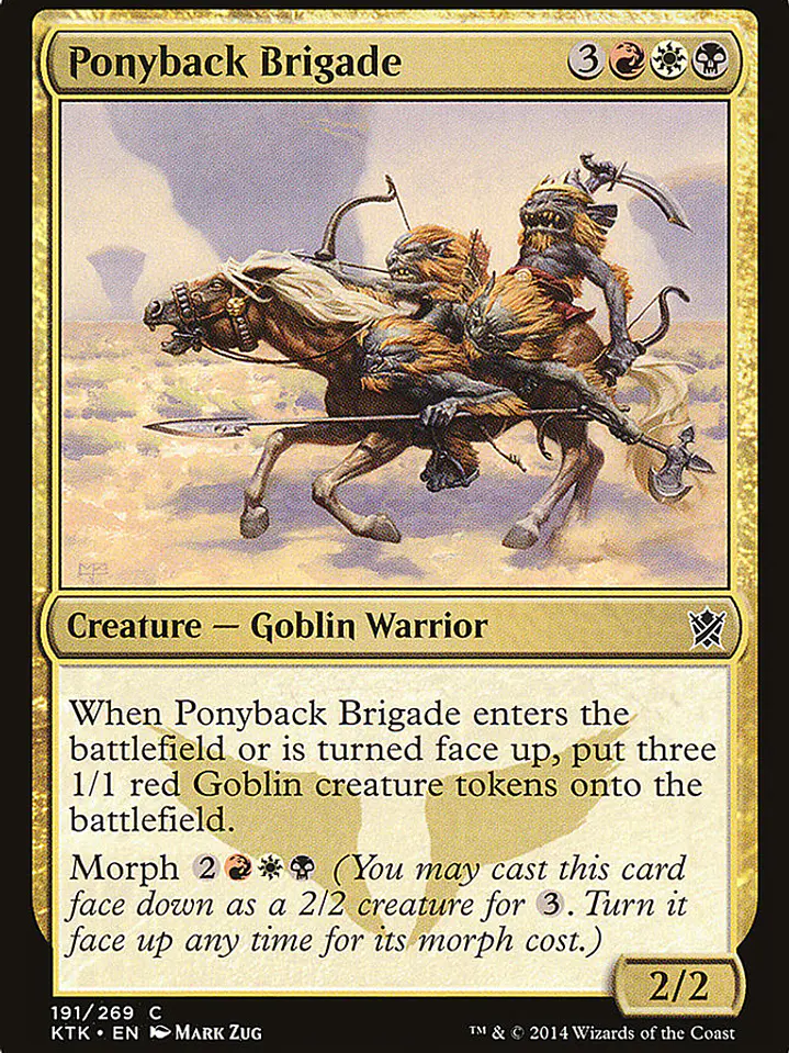 Ponyback Brigade (Khans of Tarkir) 1
