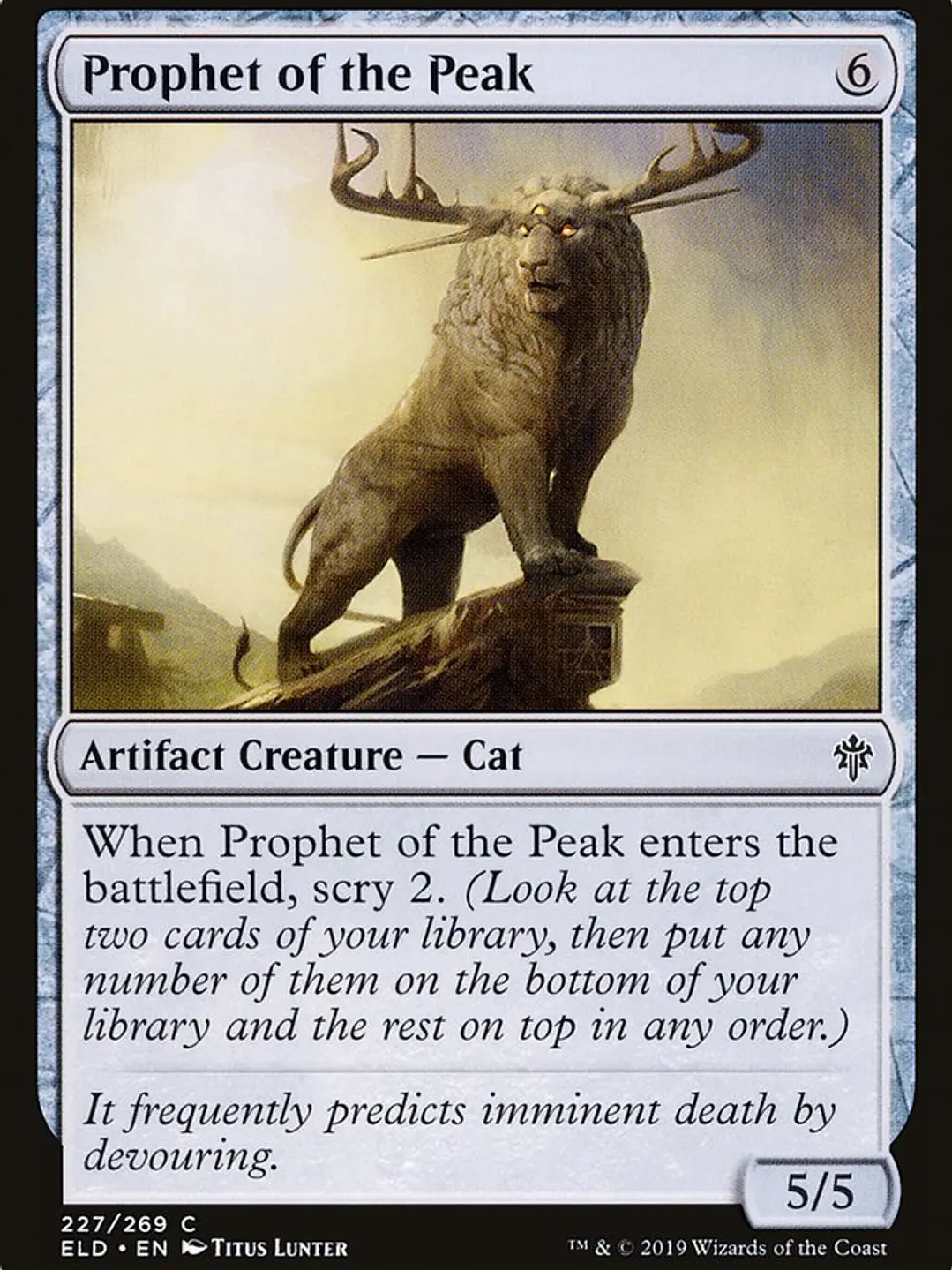 Prophet of the Peak (Throne of Eldraine) 1