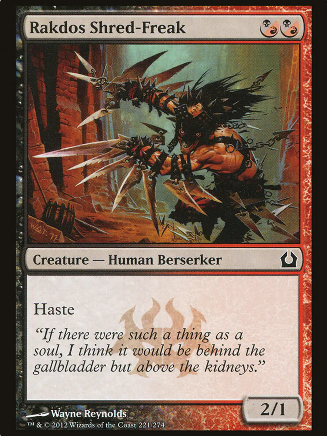 Rakdos Shred-Freak (Return to Ravnica) 1