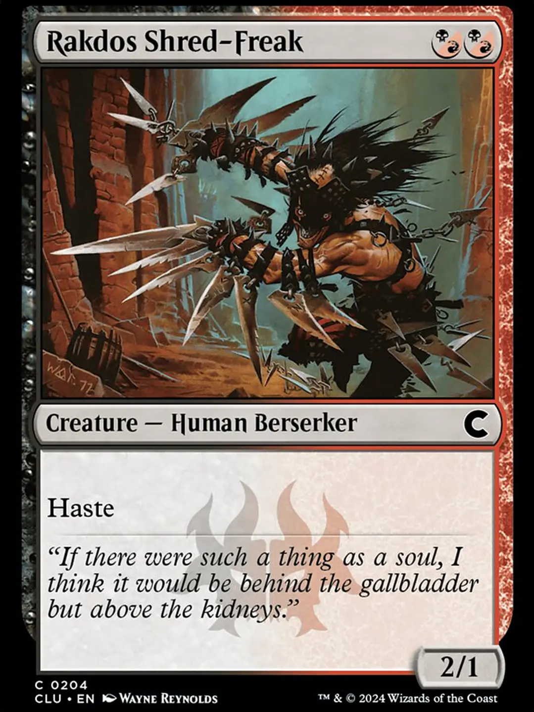 Rakdos Shred-Freak (Ravnica: Clue Edition) 1