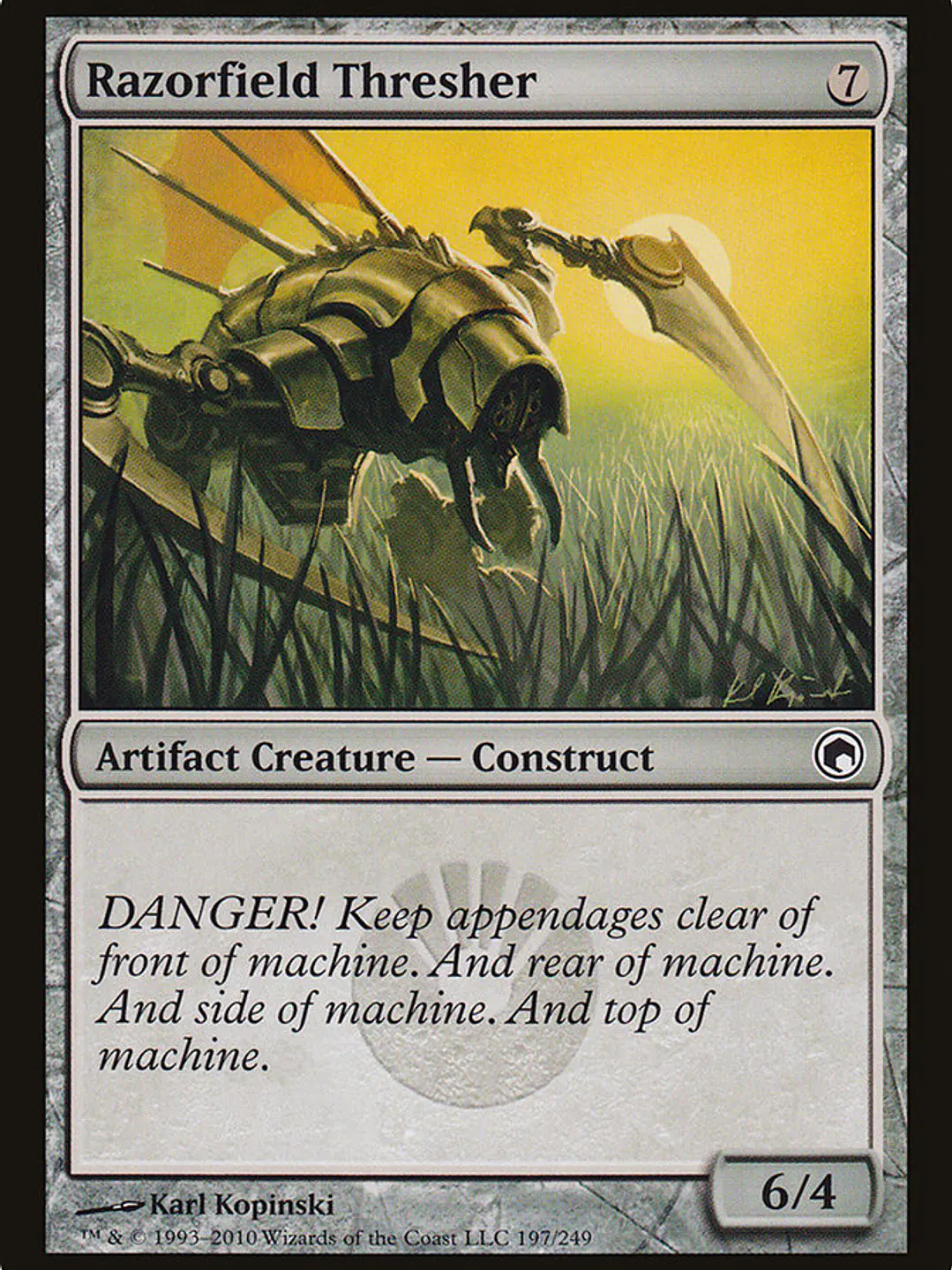 Razorfield Thresher (Scars of Mirrodin) 1