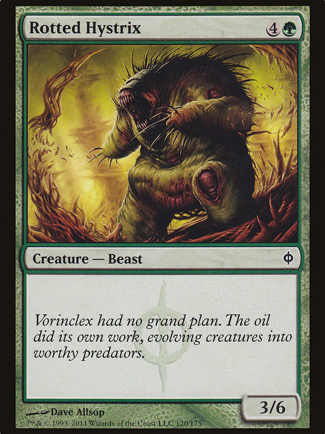 Rotted Hystrix (New Phyrexia) 1