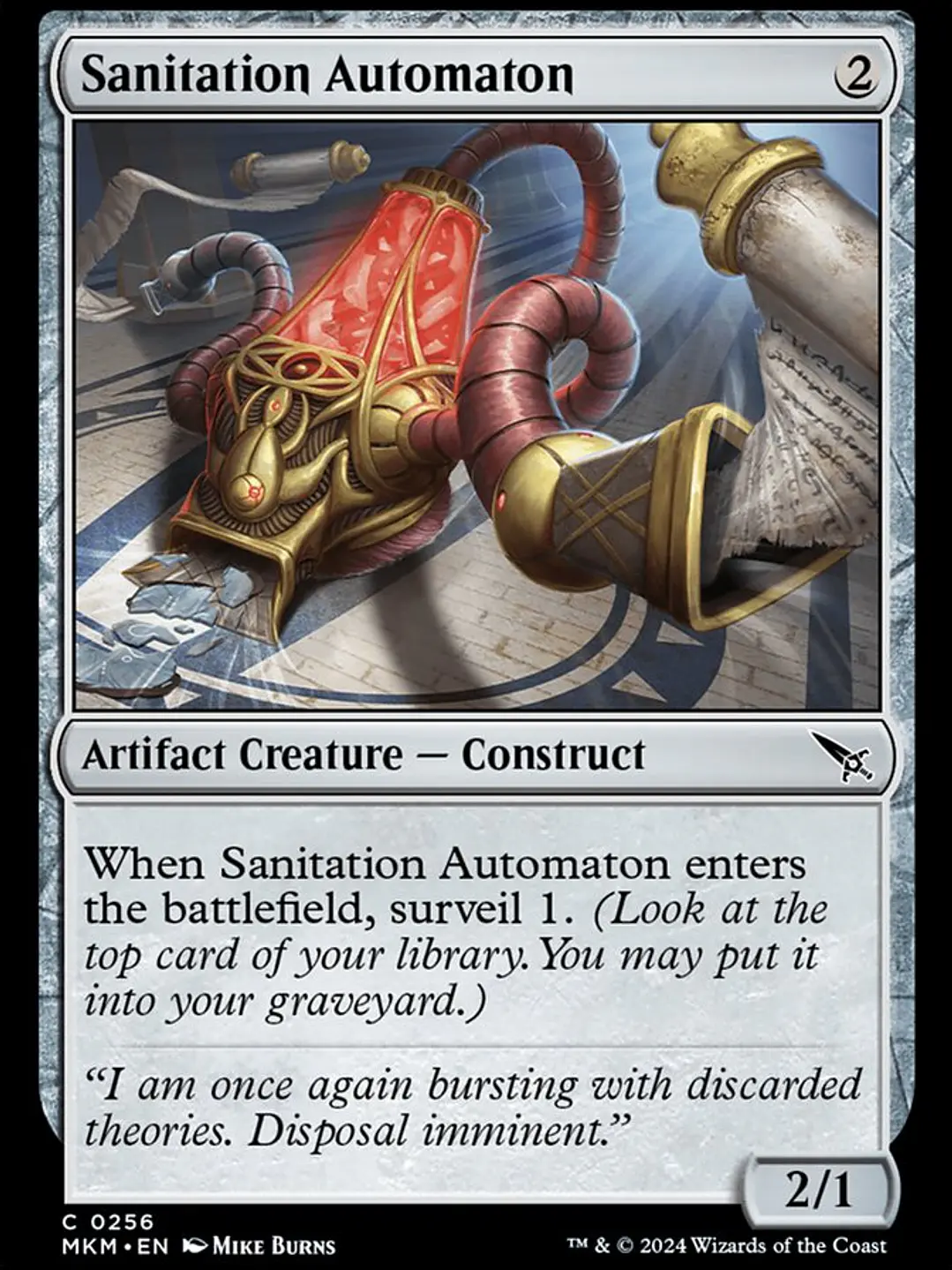 Sanitation Automaton (Murders at Karlov Manor) 1