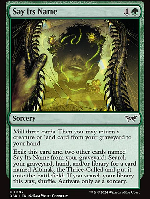 Say Its Name (Duskmourn: House of Horror)