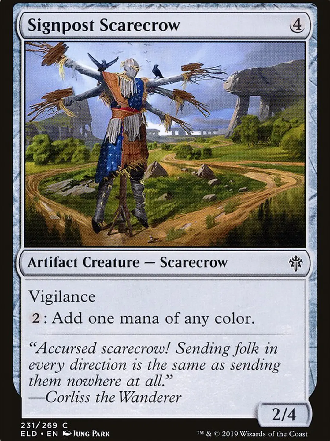 Signpost Scarecrow (Throne of Eldraine) 1
