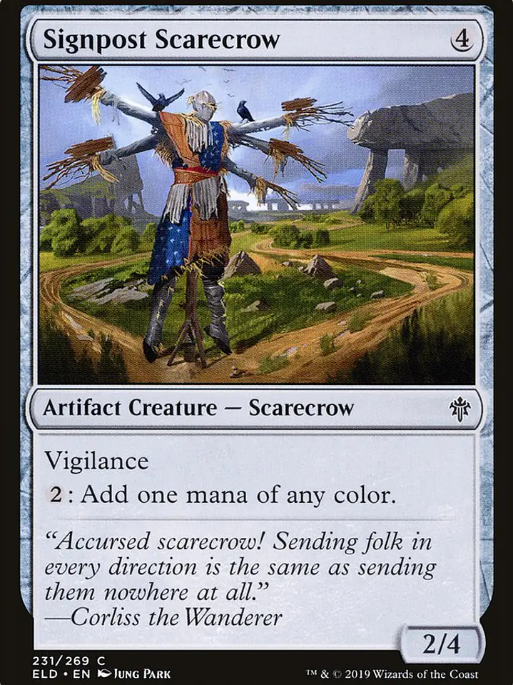 Signpost Scarecrow (Throne of Eldraine) 1