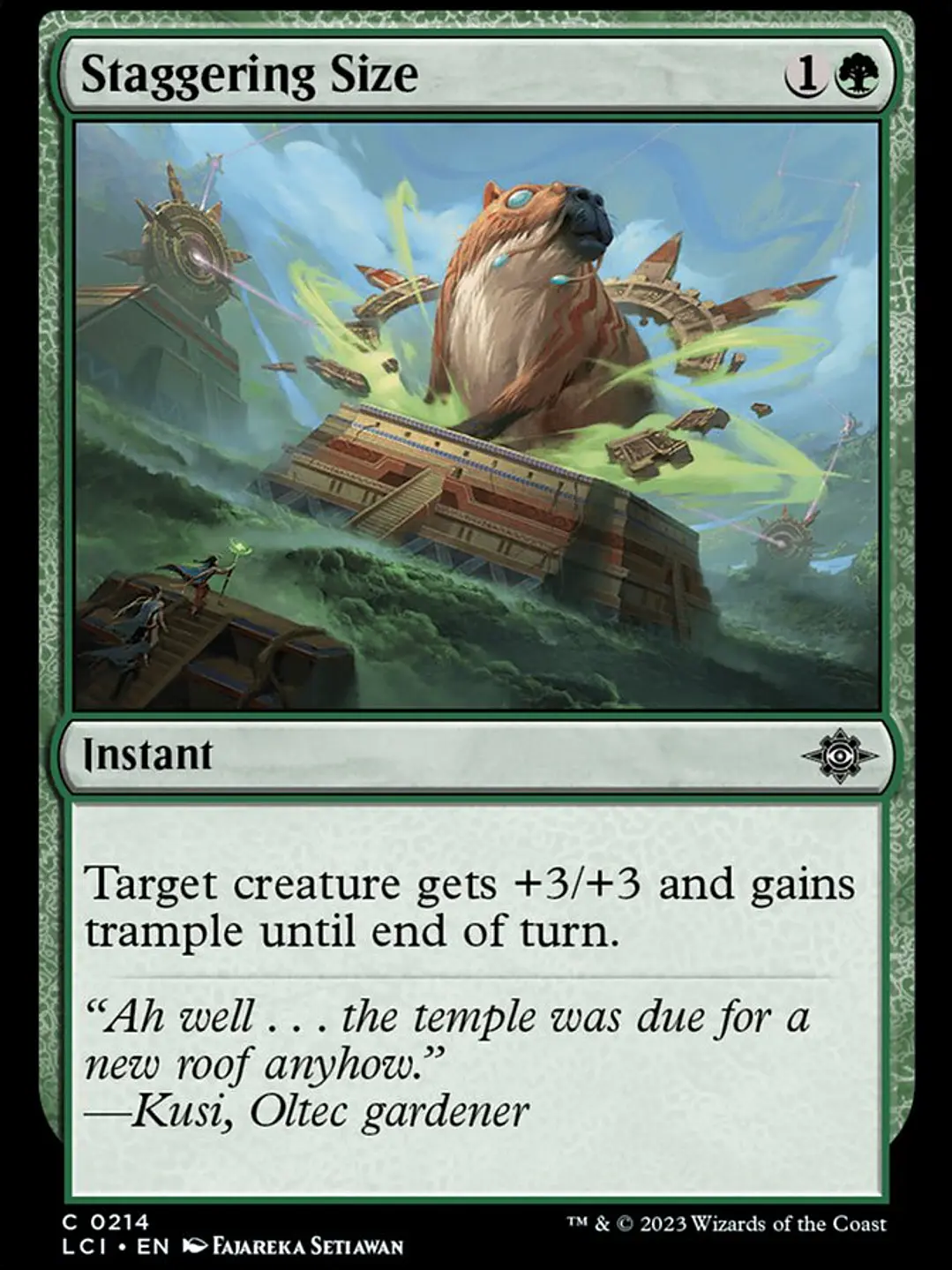 Staggering Size (The Lost Caverns of Ixalan) 1