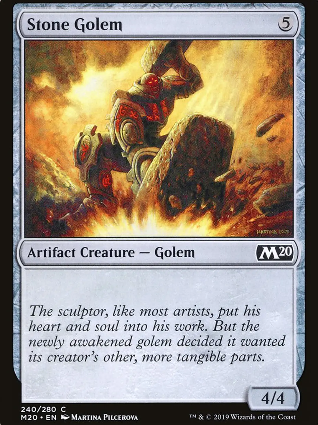 Stone Golem (Core Set 2020) 1