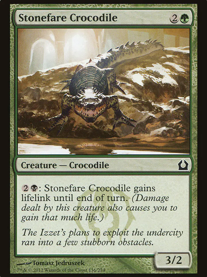 Stonefare Crocodile (Return to Ravnica) 1