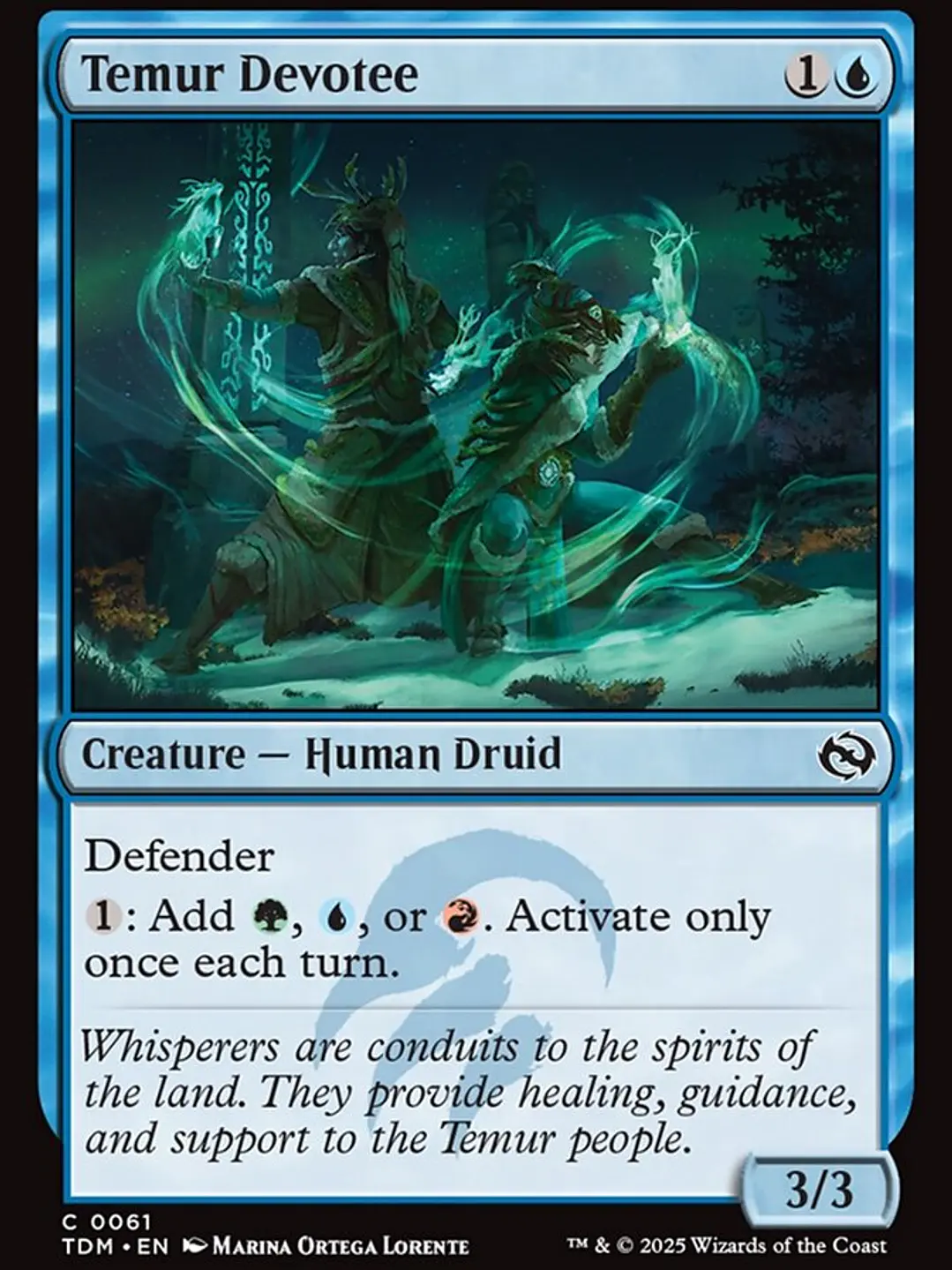 Temur Devotee (Tarkir: Dragonstorm) 1
