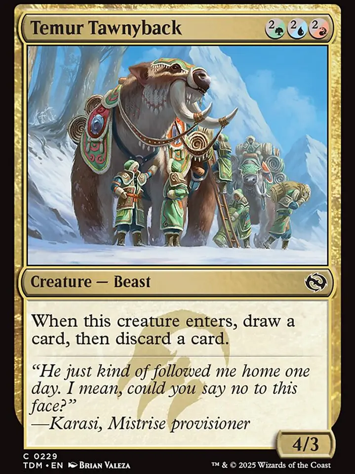 Temur Tawnyback (Tarkir: Dragonstorm) 1