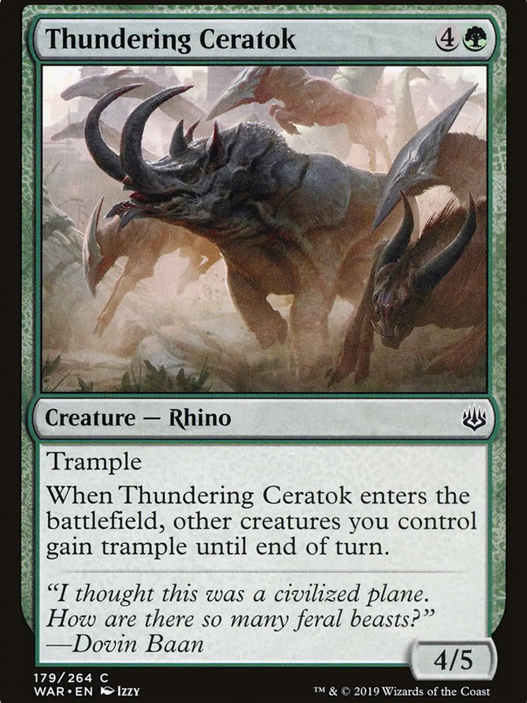 Thundering Ceratok (War of the Spark) 1