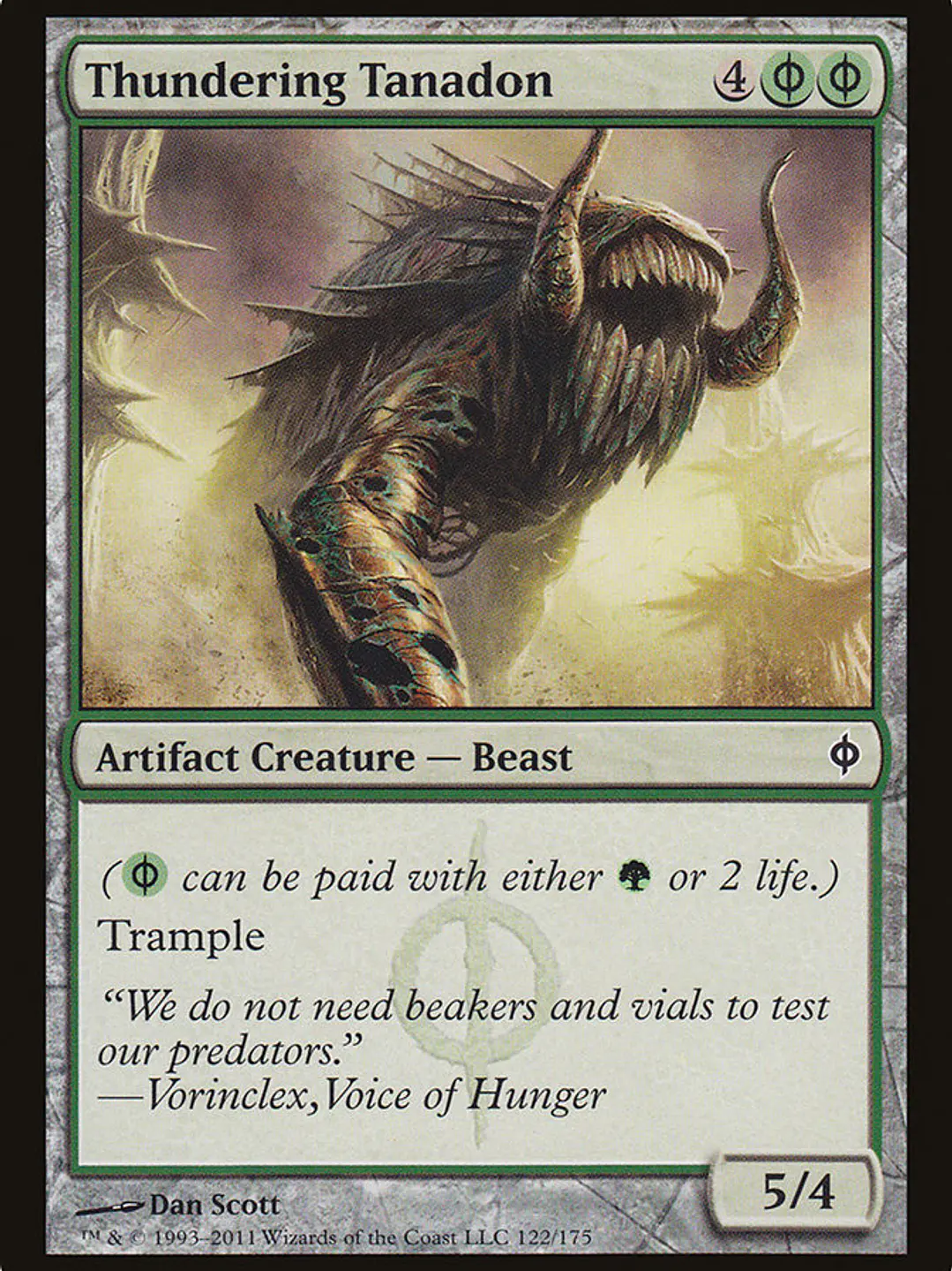 Thundering Tanadon (New Phyrexia) 1