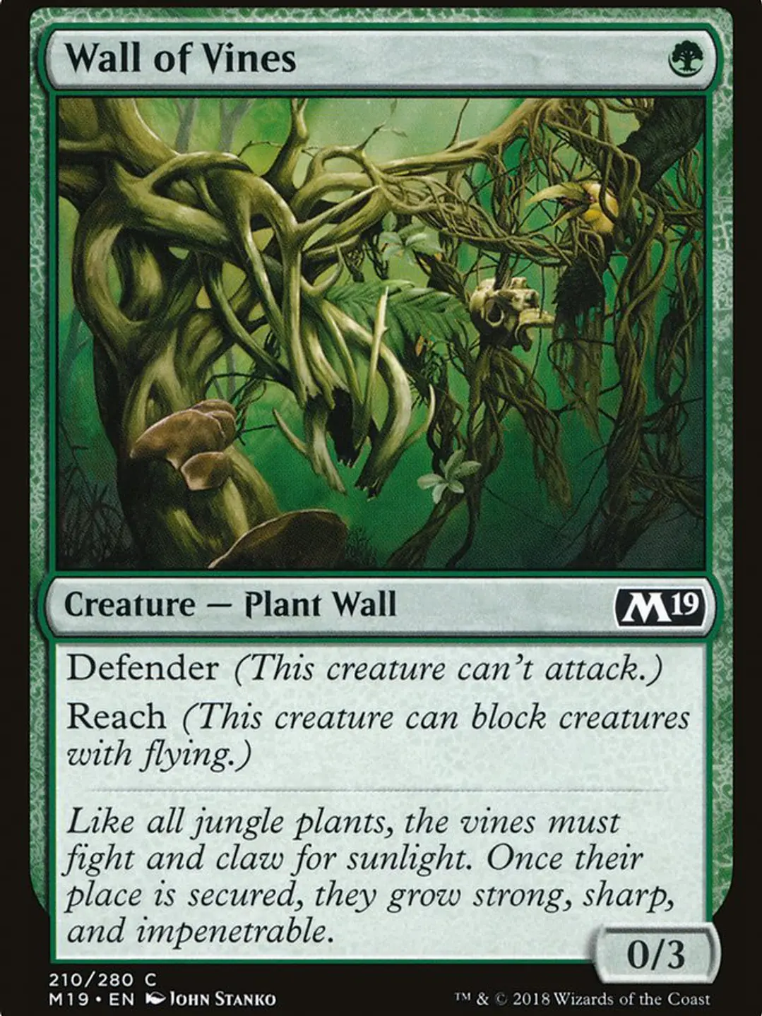 Wall of Vines (Core Set 2019) 1