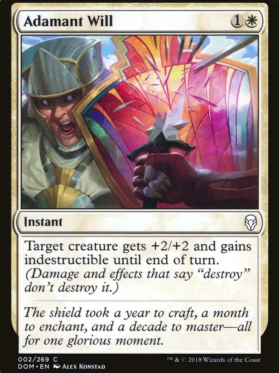 Adamant Will (Dominaria) 1