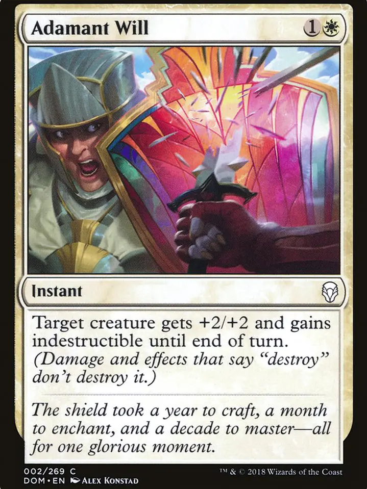 Adamant Will (Dominaria) 1