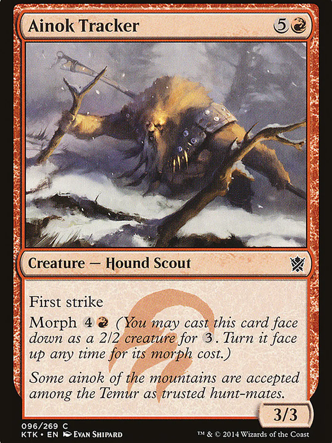Ainok Tracker (Khans of Tarkir) 1