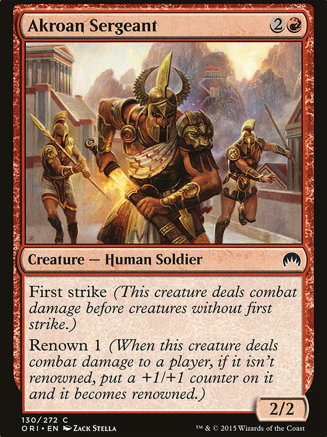 Akroan Sergeant (Magic Origins) 1