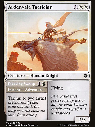 Ardenvale Tactician // Dizzying Swoop (Throne of Eldraine)