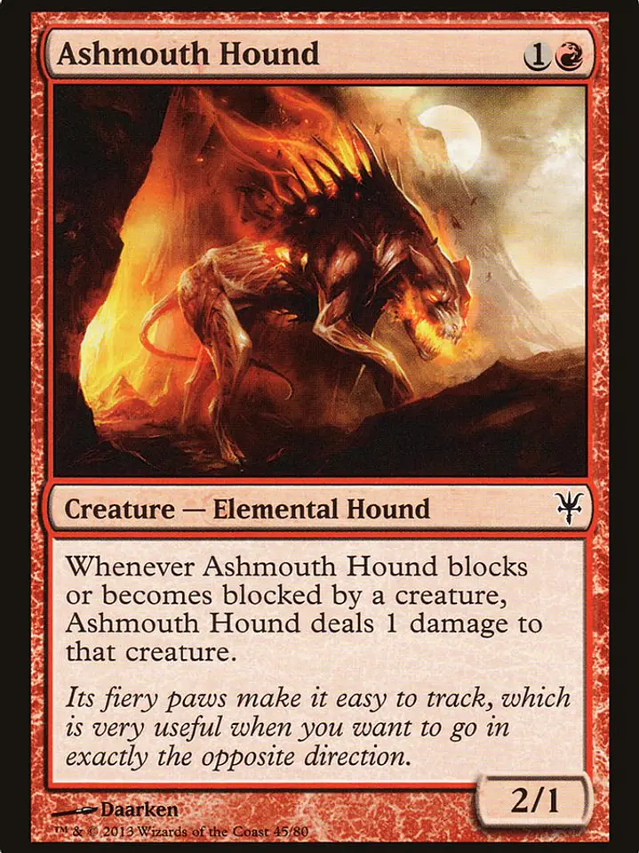Ashmouth Hound (Duel Decks: Sorin vs. Tibalt) 1